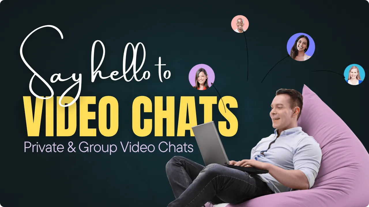 HD video, crystal-clear audio, and group chat features in PHP chat script by BaeVox